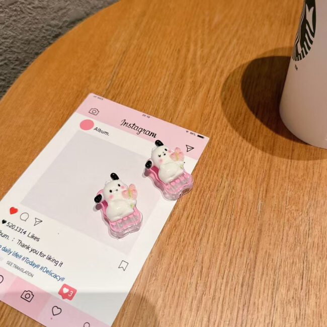 Cute Puppy With Silicon Charger Case For iPhone