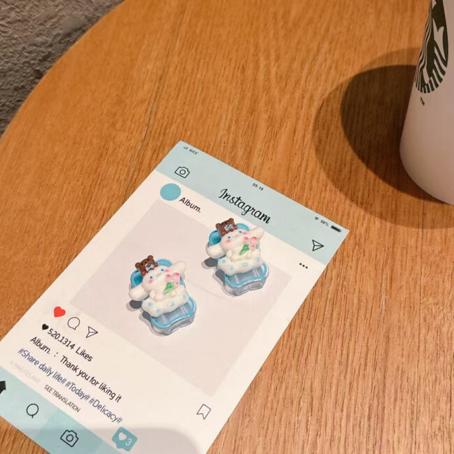 Cute Cartoon Silicon Charger Case For iPhone