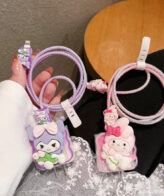 Cute Girl Silicon Charger Case For iPhone