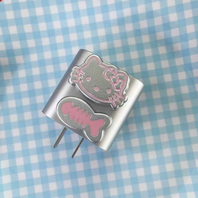 Kitty And Star Silicon iPhone Charger Case
