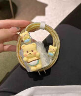 Teddy Silicon Case For iPhone Charger