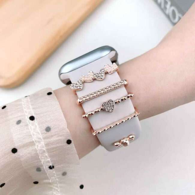 Designer Stud Charms For Silicon iWatch Bands